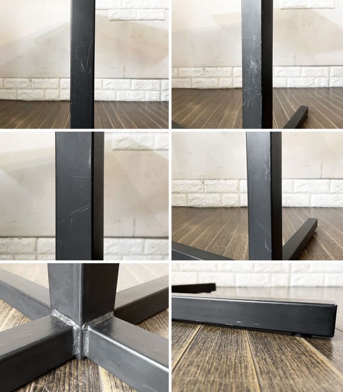 アクメファニチャー ACME Furniture グランビュー GRANDVIEW カフェテーブル オーク無垢材 × アイアン脚 スクエア W65cm インダストリアル 定価¥55,000- ◎