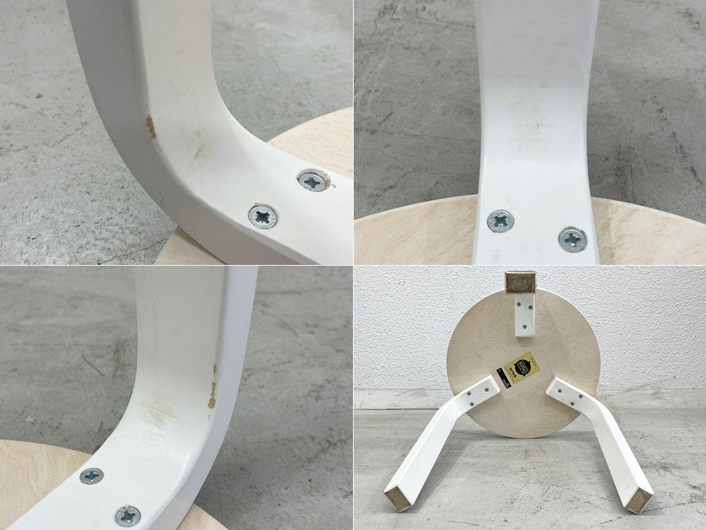 アルテック Artek スツール60×コム・デ・ギャルソン ポルカドット STOOL 60×COMME des GARÇONS アルヴァ・アアルト 特別限定品 〓