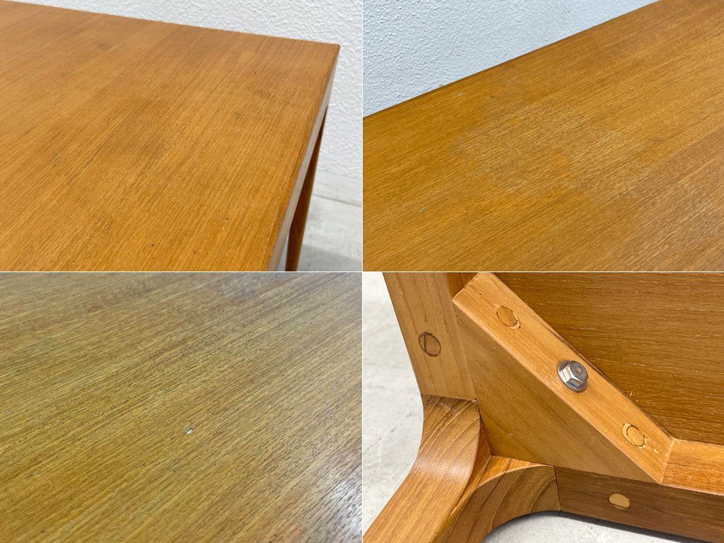 クロロス CHLOROS アンテロープレッグ ANTELOPE LEG センターテーブル チーク材 幅150cm 廃盤サイズ 北欧デザイン 〓