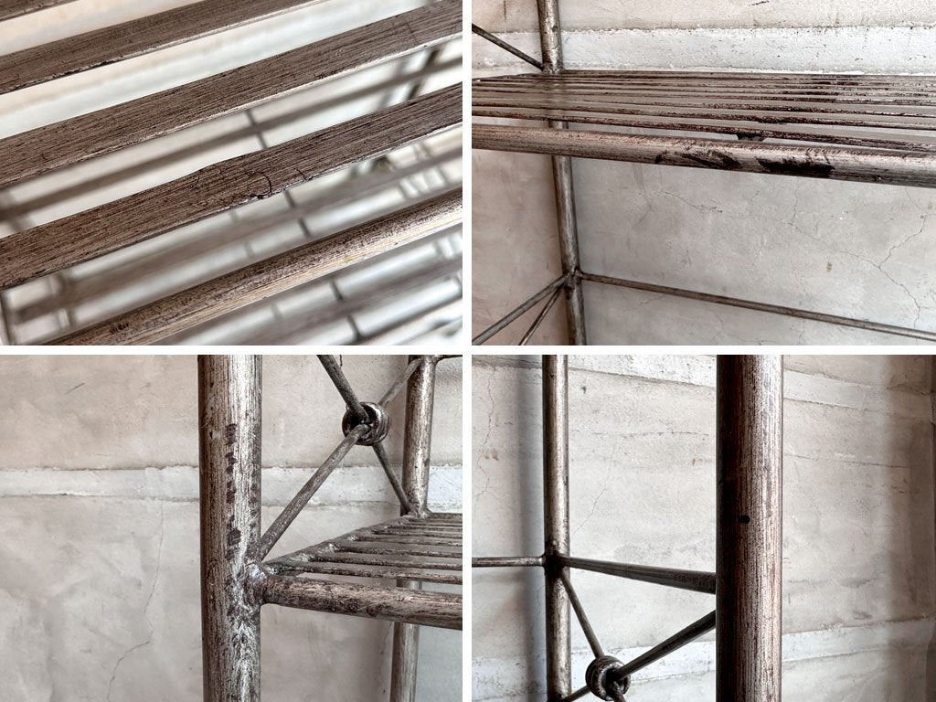 pier 1 medici ヴィンテージ ベーカーズラック vintage Baker's Rack アイアン consigned ♪