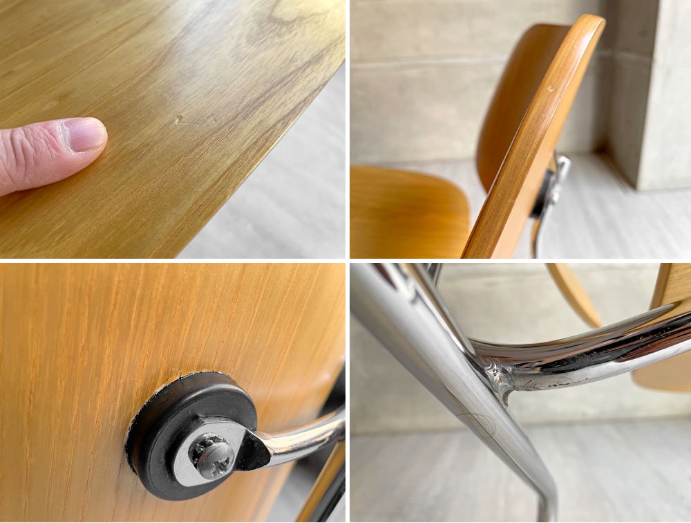 ハーマンミラー Herman Miller LCM ラウンジチェア ホワイトアッシュ イームズ ミッドセンチュリー 名作椅子 ♪