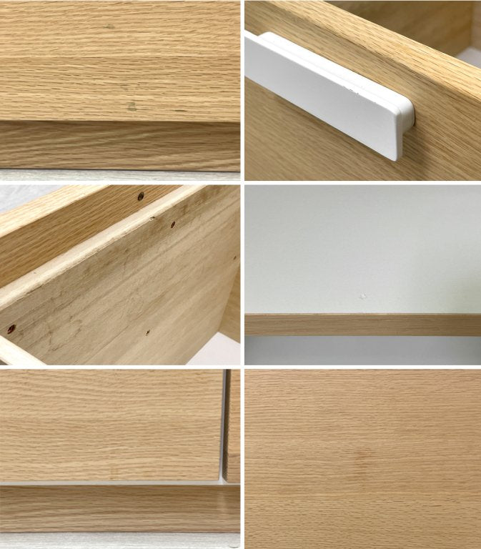 モモナチュラル Momo Natural ホルム HOLM カウンター HOL 980W キッチンキャビネット オーク材 ホワイトメラミン天板 定価¥84,000- ●