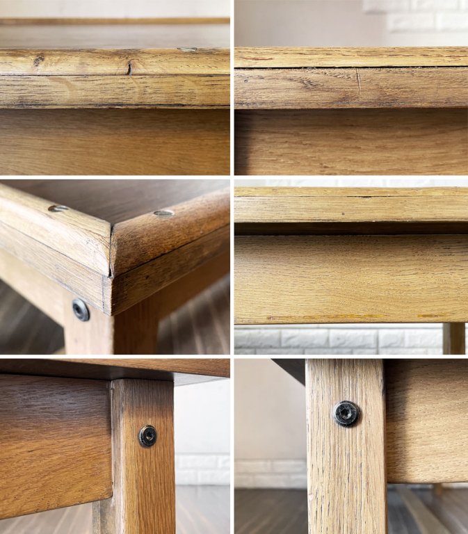 ジャーナルスタンダードファニチャー j.s.F ボンドワーク BOND WORK コーヒーテーブル ローテーブル W120cm オーク材 ビンテージスタイル 定価¥49,500- 廃番 ◎