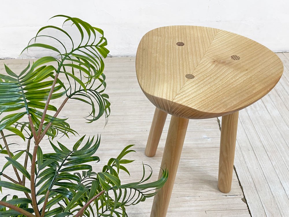 ニカリ NIKARI クラシック RMJスツール CLASSIC RMJ STOOL CAFEシリーズ アッシュ無垢材×バーチ無垢材 ルディ・メルツ フィンランド 北欧家具 ★