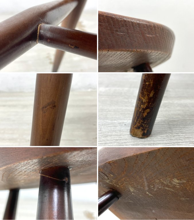 アーコール Ercol クエーカーチェア ダイニングチェア オールドコロニアル エルム材×ビーチ材 UKビンテージ 英国家具 ●