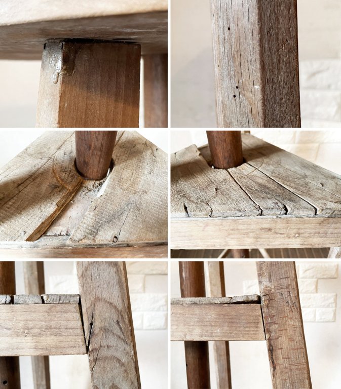 フランスビンテージ French Vintage 木製モチーフスタンド モデル台 H110cm デッサン 写生用 美術用品 シャビーシック ◎