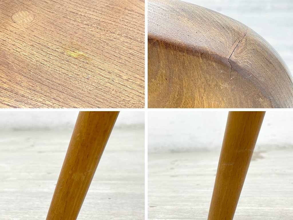 アーコール ERCOL ゴールドスミス ダイニングチェア ハイバック スティックバック エルム材×ビーチ材 ナチュラルカラー 英国家具 UKビンテージ ●