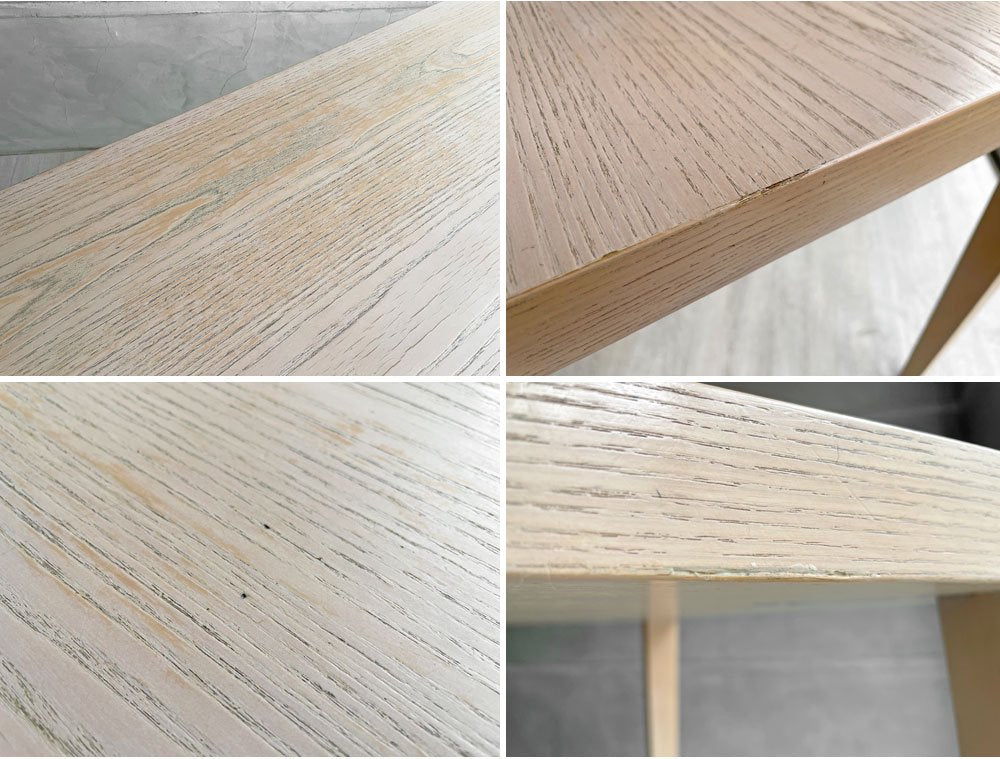 アクタス ACTUS エフビー FB ダイニングテーブル アッシュ材 W160cm シンプルデザイン ナチュラル 定価\114,400- 現状品 ♪