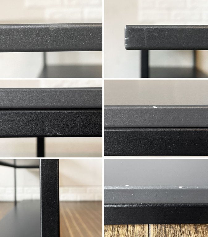 ボーコンセプト BoConcept ボルドー BORDEAUX コンソールテーブル ローボード オープンシェルフ チャコールグレー 3段 W125cm 北欧モダン 定価¥87,900- ◎