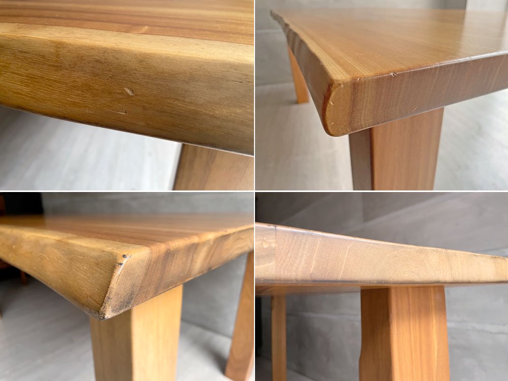 葉山ガーデン 4本脚 クルミ材無垢テーブル ダイニングテーブル W160 葉山家具 ナチュラルスタイル 定価¥230,000- ♪