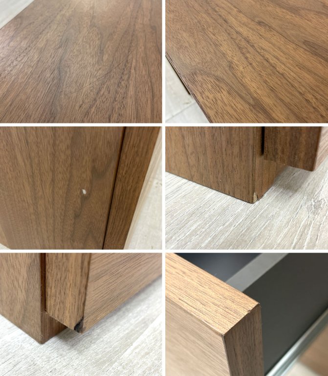 アクタス ACTUS メッツォ2 MEZZO2 デスク 両袖机 チェスト+ドアチェスト(キャビネット) ウォールナット材 W120cm ●