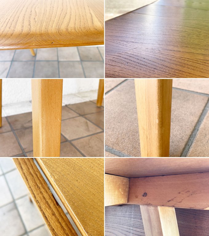 アーコール Ercol ドロップリーフテーブル バタフライテーブル ダイニングテーブル エルム材 ビーチ材 UKビンテージ 英国家具 ◇