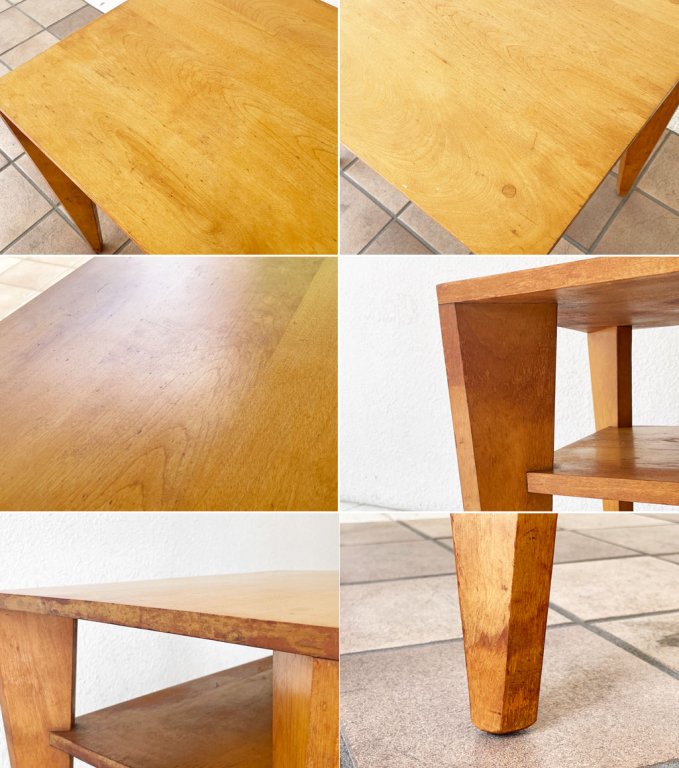 コナンボールファニチャー CONANT BALL FURNITURE #8002 サイドテーブル バーチ材 ラッセルライト Russel Wright USビンテージ ミッドセンチュリー ◇