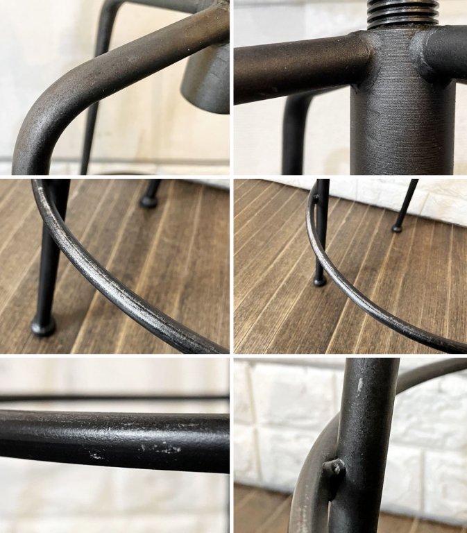 クラッシュゲート CRASHGATE ノットアンティークス Knot Antiques コンベックス CONVEXⅢ STOOL ハイスツール Lサイズ オーク材 昇降式 定価¥21,450- ◎