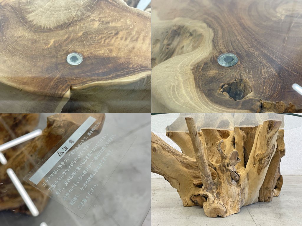 ダリールズ dareels トアー コーヒーテーブル TOOR COFFEE TABLE 90cm センターテーブル アジアンチーク デビッド・ジョフラ 古材 定価118,000円 〓