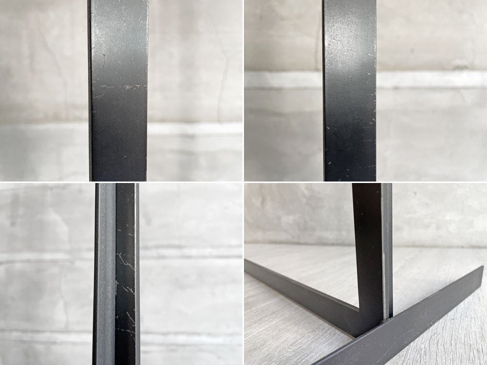 ミニマルデザイン アイアン ハンガーラック コートハンガー H179cm ブラック インダストリアル 工業系 店舗什器 ♪