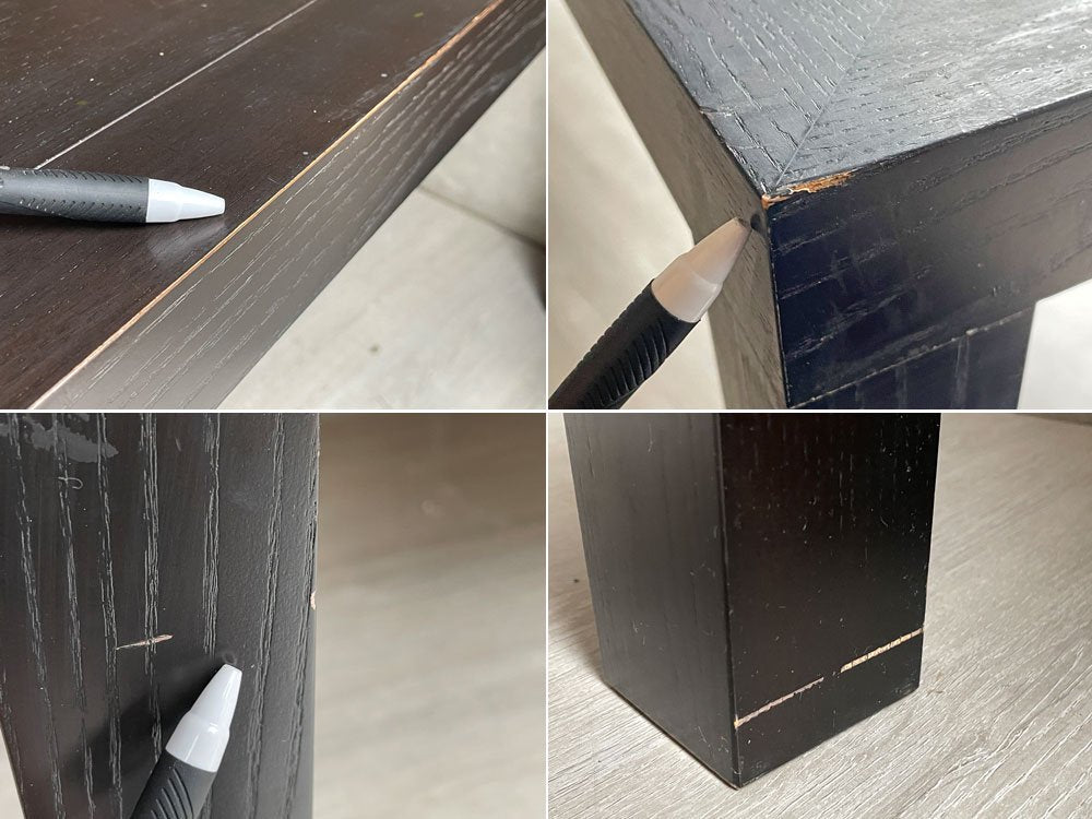 タイムアンドスタイル TIME & STYLE ダイニングテーブル アッシュ材 ダークブラウン W180 モダンデザイン ♪