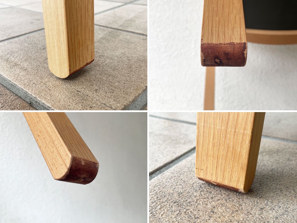 アルフレックス arflex ニュー NU ダイニングチェア オーク材 ファブリック ブラウン スタッキング 川上元美 B ◇