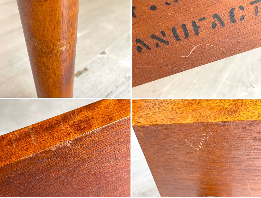 パシフィックファニチャーサービス P.F.S ラダーティーテーブル RUDDER TEA TABLE コーヒーテーブル カバ材 3本脚 特注品 L字反転 ♪