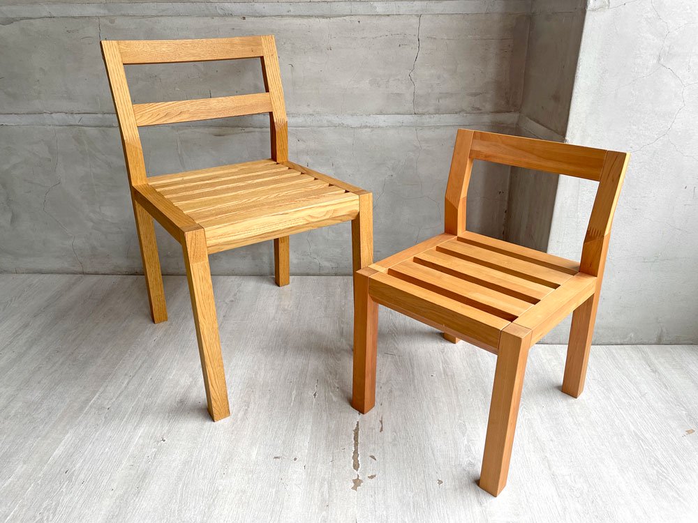ワイスワイス WISE WISE サトヤマ03 SATOYAMA03 キッズチェア スモールチェア チェリー無垢集成材 オイルフィニッシュ ナチュラル 定価¥26,250- ♪