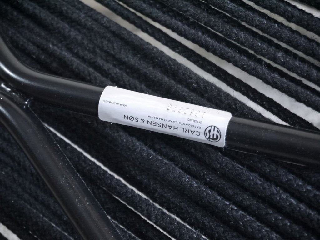 カールハンセン&サン Carl Hansen & Son PK1 ダイニングチェア ブラック フラッグハリヤード ポール・ケアホルム 北欧家具 美品 ■