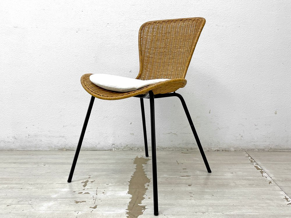 イデー IDEE マレアチェア MAREA CHAIR ダイニングチェア ラタン 籐 スチール ブラック 定価￥28,000- A ○ – TOKYO  RECYCLE imption