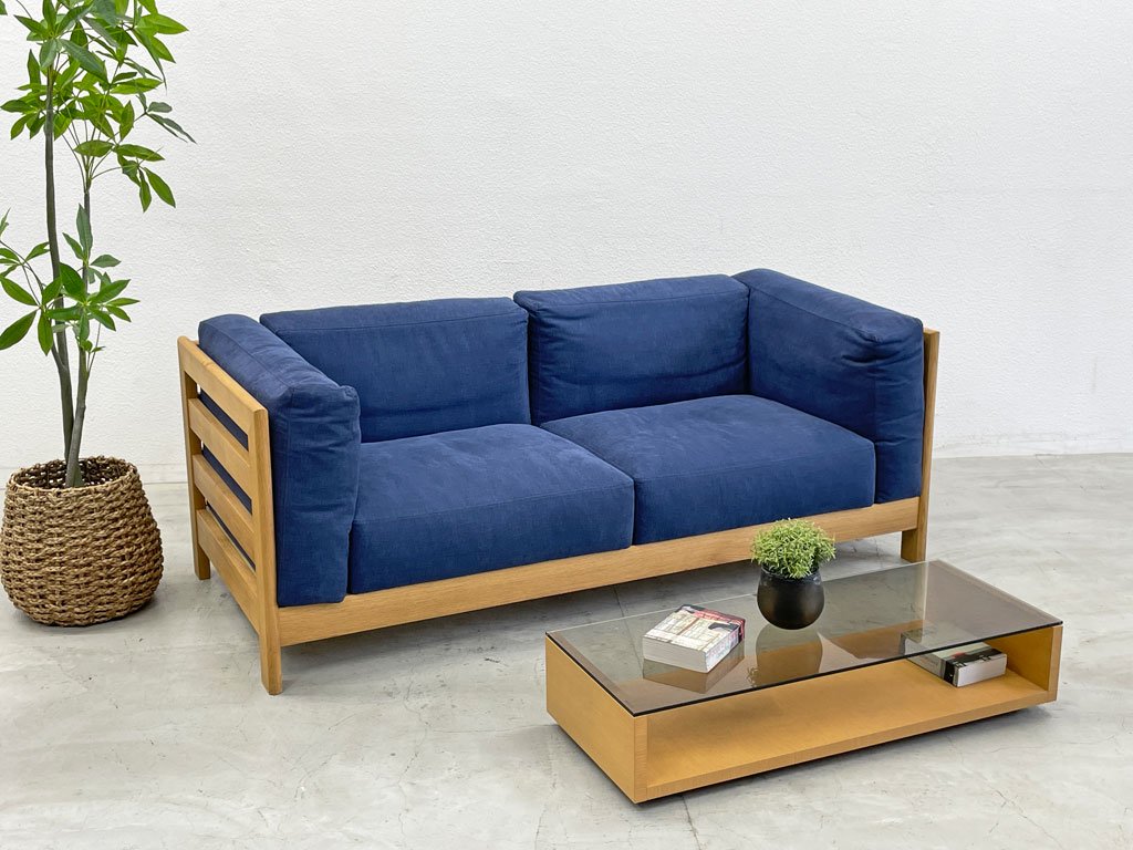 ワイスワイス WISE WISE フォレスト FOREST YG-302 2人掛けソファ W180cm フェザー オーク材 展示品〓