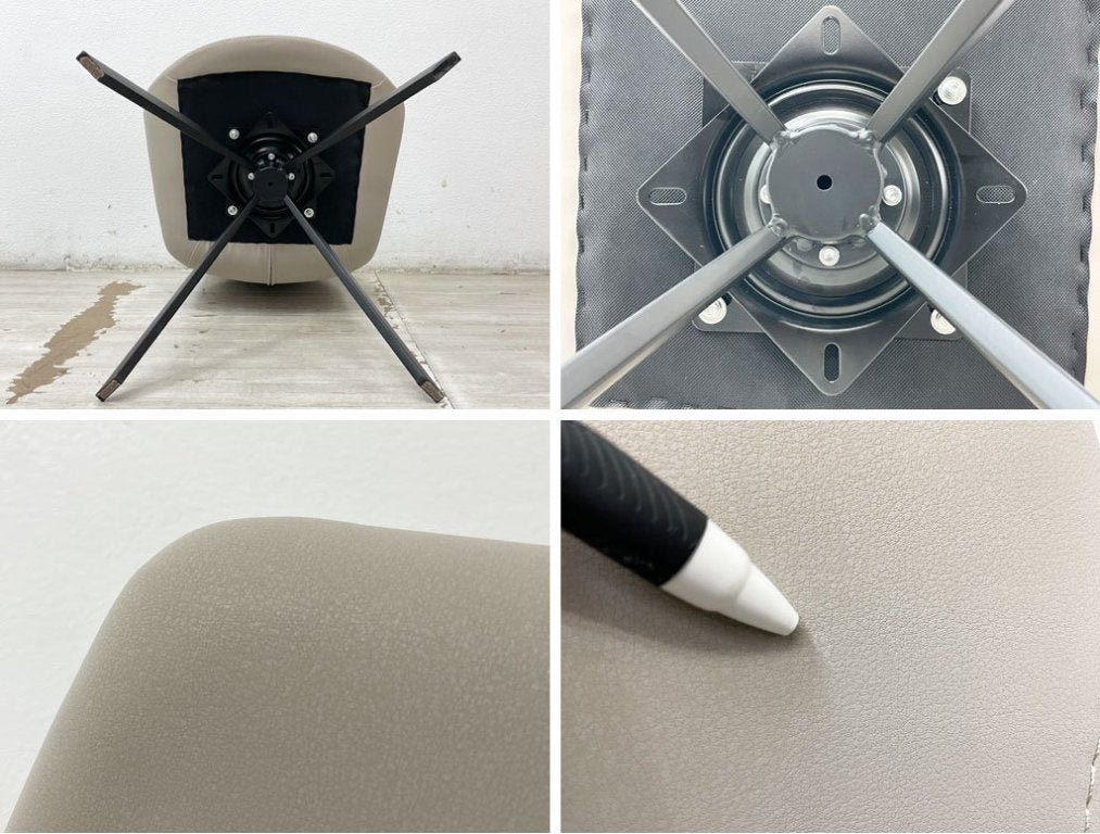 ソングドリーム SONGDREAM ヴィオラ VIOLA ダイニングチェア PUレザー 回転式 モダンデザイン B ●