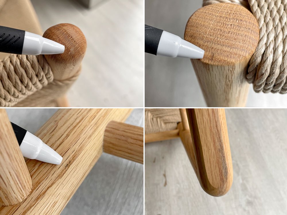 ワイスワイス WISE WISE チノ CHINO サイドチェア ダイニングチェア BC-401 ペーパーコード × オーク材 オイルフィニッシュ 定価¥89,250- 展示品 ♪