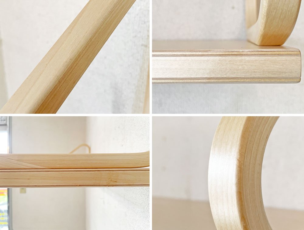 アルテック artek 壁付け棚 112B ウォールシェルフ ナチュラルラッカー W90cm アルヴァ・アアルト フィンランド 北欧家具 定価¥66,000- ◎
