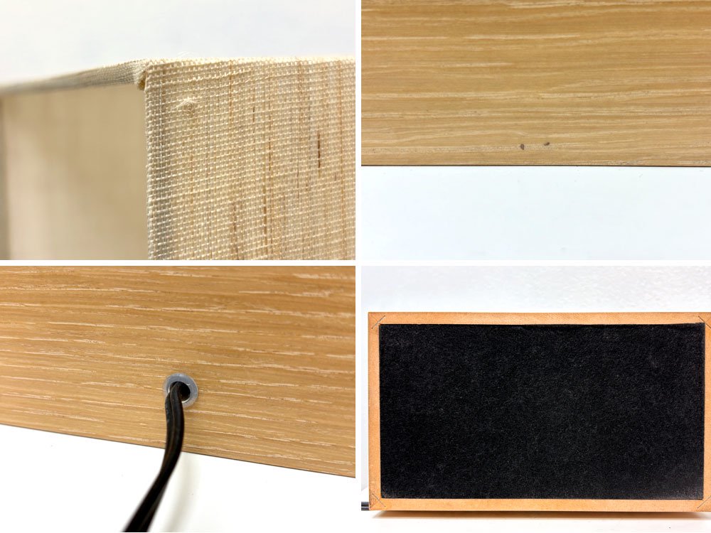 ワイスワイス WISE WISE ポス POSS OA-701W テーブルランプ デスクライト 卓上照明 オーク材 W31cm 高さ調整可能 定価¥50,400- ●