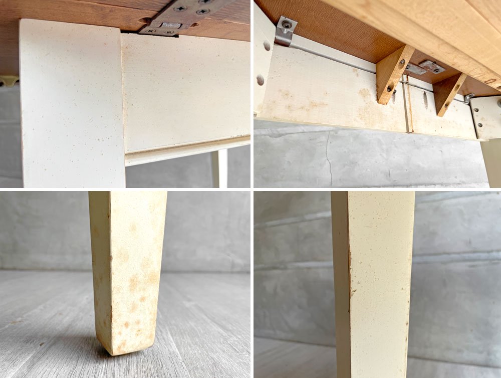 イーセンアーレン ETHAN ALLEN バタフライテーブル ダイニングテーブル カントリースタイル 米国家具 現状品 ♪