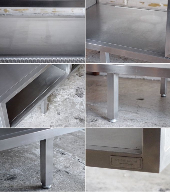 アートスタイルマーケット ART STYLE MARKET KEITH TVボード AVボード W180cm ステンレス インダストリアルデザイン ■