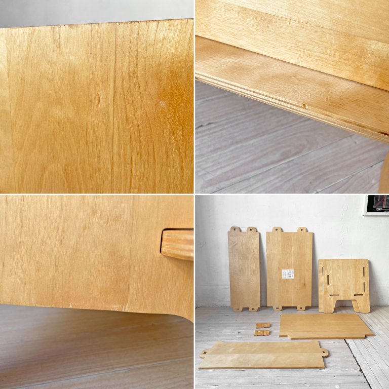 無印良品 MUJI ねじのいらない組立チェスト WEDGE CHEST バーチ材 楔 廃盤 希少 ★