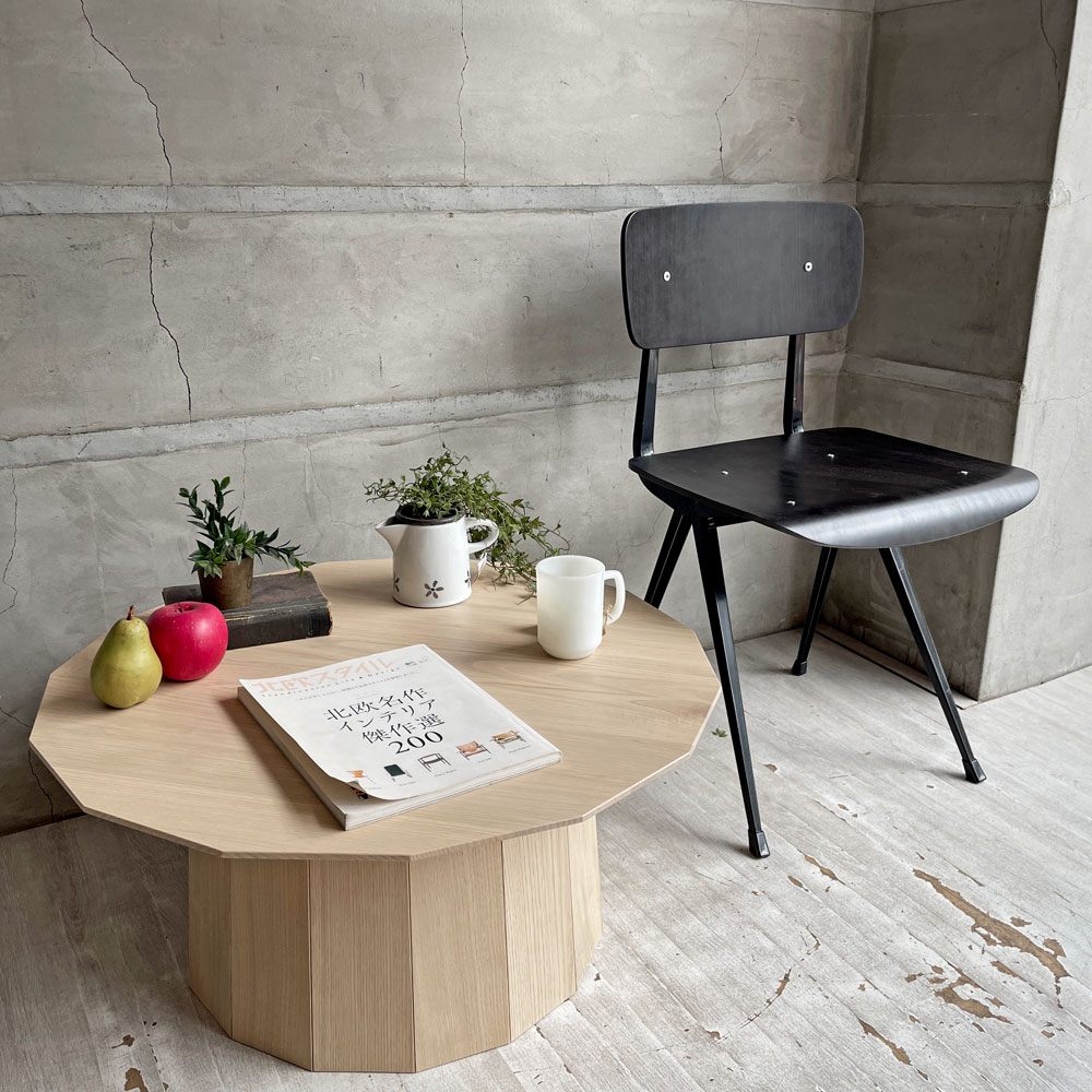 カリモクニュースタンダード Karimoku カラーウッドプレーン ラージ ローテーブル COLOUR WOOD PLAIN Large ショルテン & バーイングス 国産クリ材 14角形 ナチュラル 定価¥85,800- ♪