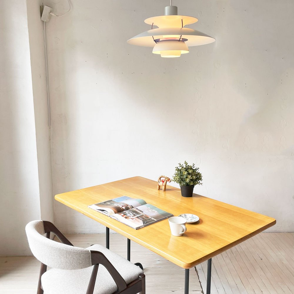 ルイスポールセン Louis Poulsen PH5 ホワイト ペンダントライト ポール・ヘニングセン Poul Henningsen デンマーク 美品 ★