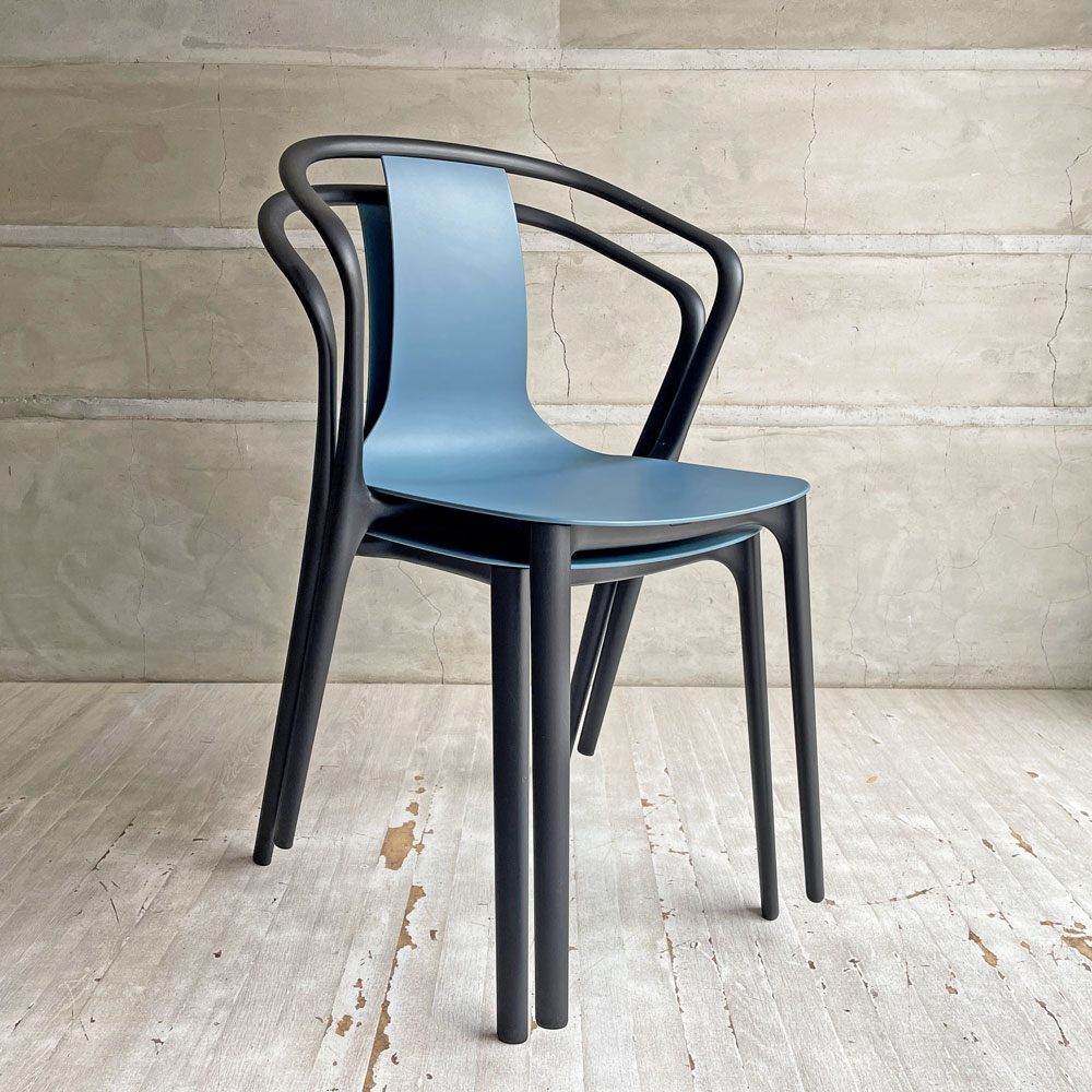 ヴィトラ Vitra Belleville Chair ベルヴィル アームチェア スタッキング ロナン & エルワン・ブルレック ポリアミド シーブルー A ♪
