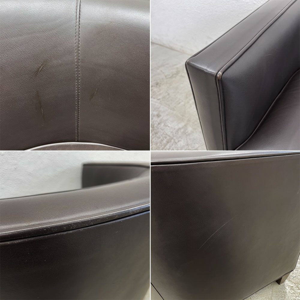 カッシーナイクスシー Cassina ixc. ノルマンディドゥー NORMANDIE II 総本革 ラウンジチェア フィリップ・ユーレル Philippe Hurel アームチェア 1P ソファ 参考価格60.5~67.1万 〓