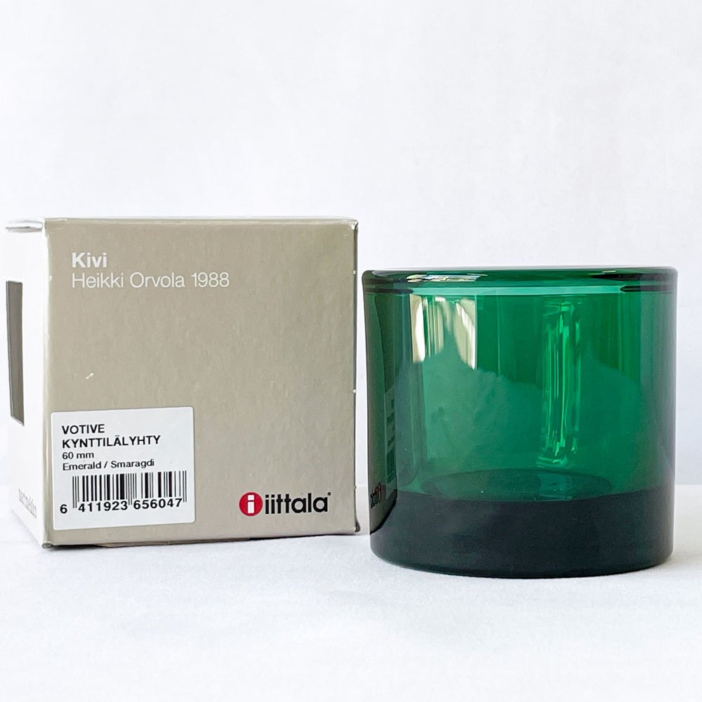 イッタラ iittala マリメッコ marimekko キビ kivi キャンドルホルダー エメラルド 60mm フィンランド 北欧雑貨 ◇