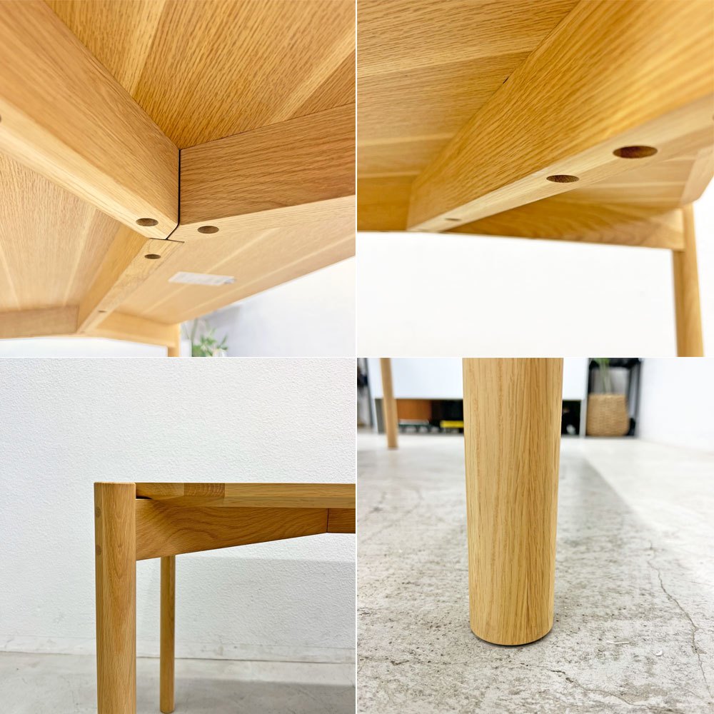 カリモクニュースタンダード Karimoku キャストール ダイニングテーブル CASTOR TABLE 150 国産ナラ材 ピュアオークカラー 定価145,200円 〓