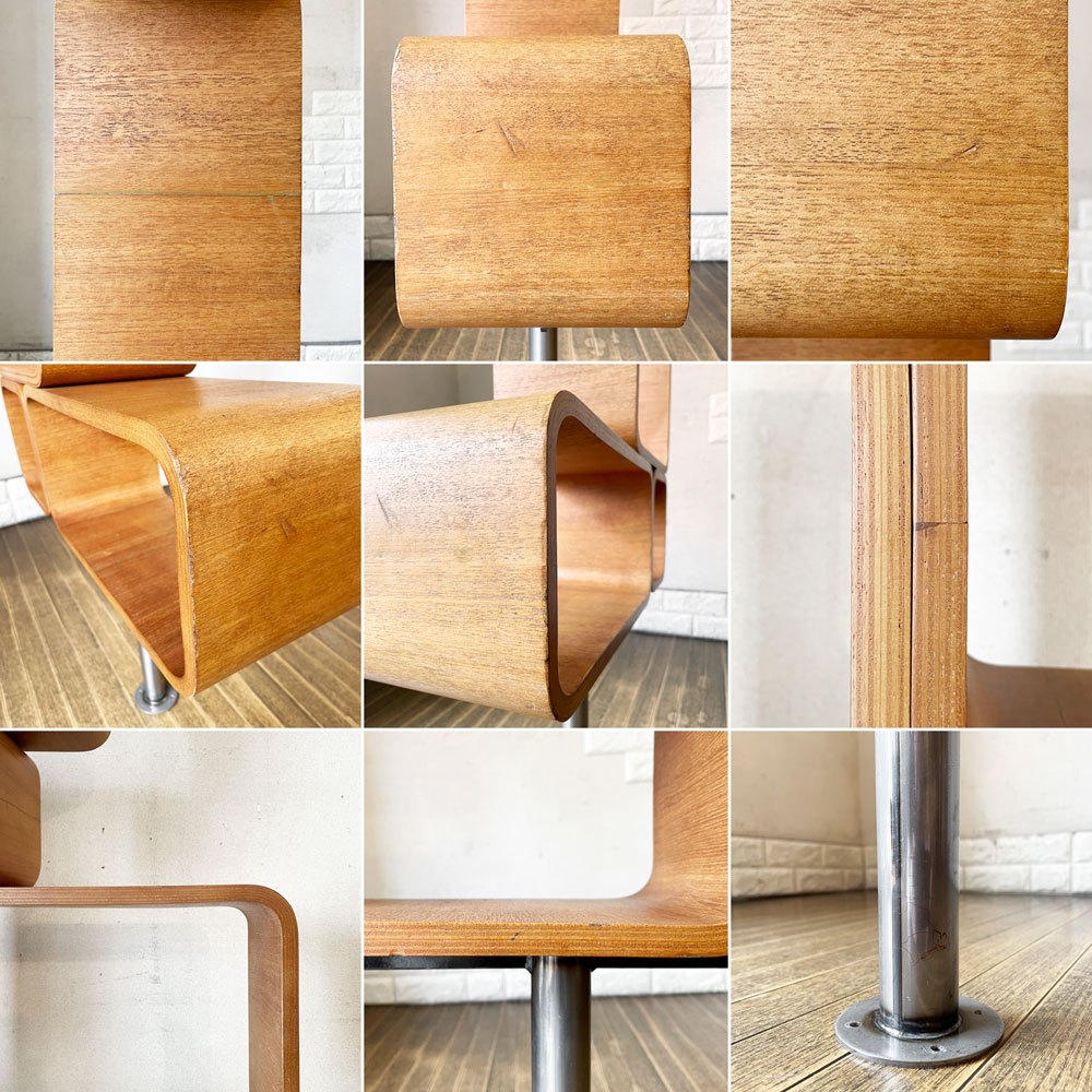 パシフィックファニチャーサービス P.F.S. リーフユニット REEF UNIT A オープンシェルフ パーテーション チーク材 H231.5-245cm ミッドセンチュリーデザイン 廃番 ◎