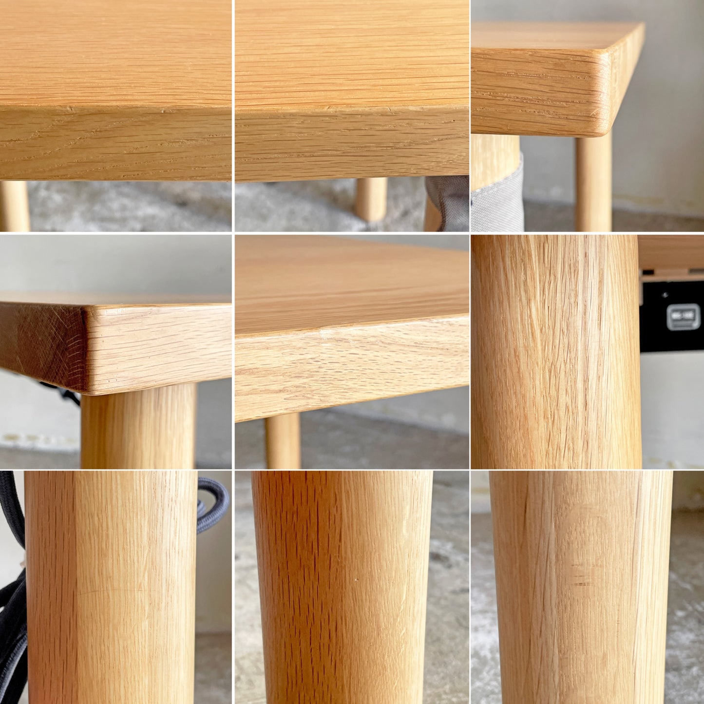 無印良品 MUJI 木製テーブル ダイニングこたつ オーク材 W80cm ナチュラルスタイル ■