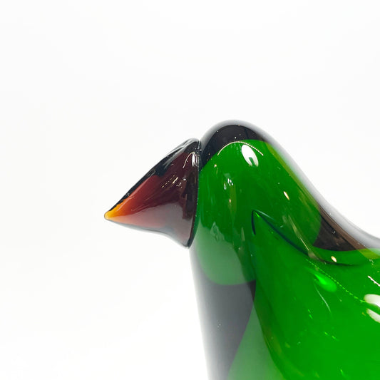 イッタラ iittala イッタラバード シエッポ Sieppo グリーン × ブラウン 2015年 131/1000 箱&テキスタイル付 オイバ・トイッカ SCOPE別注 ★