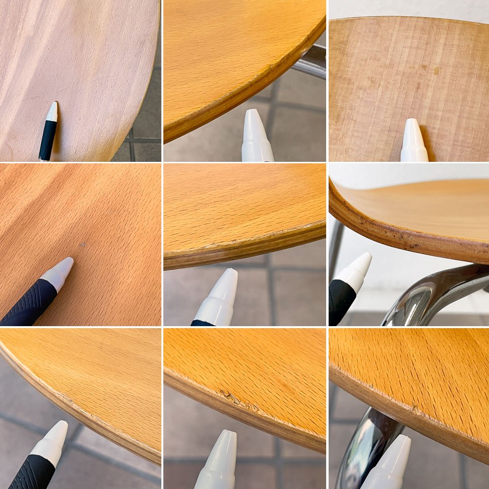フリッツハンセン Fritz Hansen アントチェア 4本脚 ナチュラルビーチ ラッカー アルネ・ヤコブセン 北欧家具 F ◇