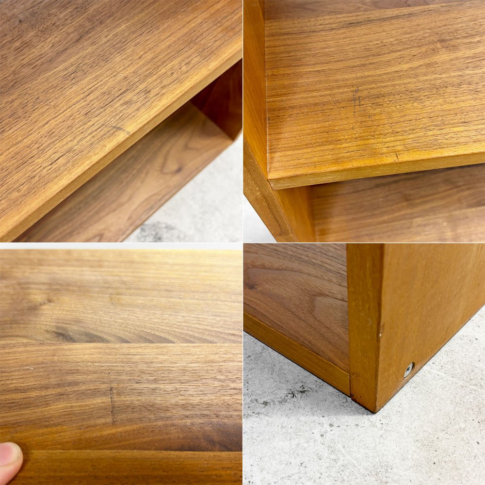 無印良品 MUJI スタッキングシェルフ ワイド 1列5段 ウォールナット材 オープンシェルフ 本棚 飾り棚 収納 ナチュラルデザイン 定価¥31,900- ●