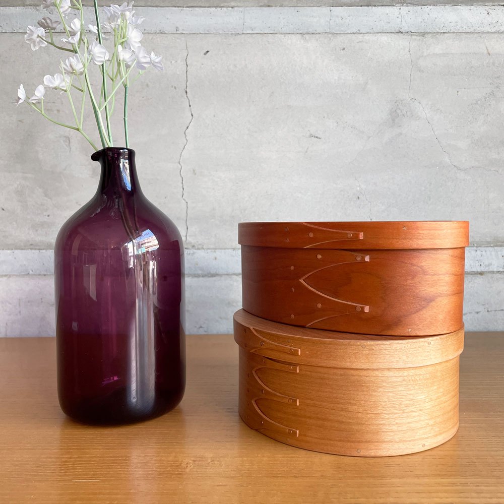 ブレント ルーク Brent Rourke シェーカーボックス オーバルボックス チェリー材 収納BOX W19cm 定価¥12,650- ♪