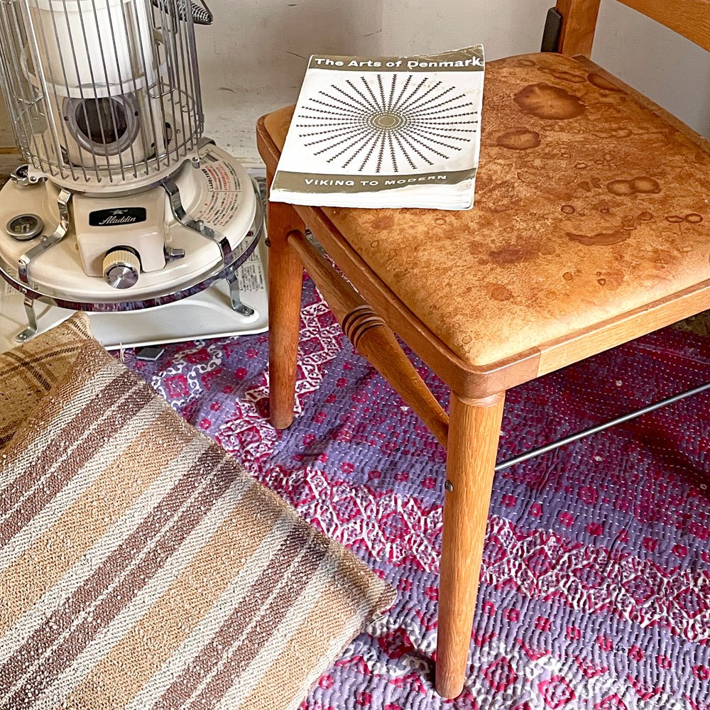 トラックファニチャー TRUCK FURNITURE TS CHAIR ダイニングチェア ナラ無垢材 アイアン 本革 羊革 シープスキン 定価 ¥110,550- ■