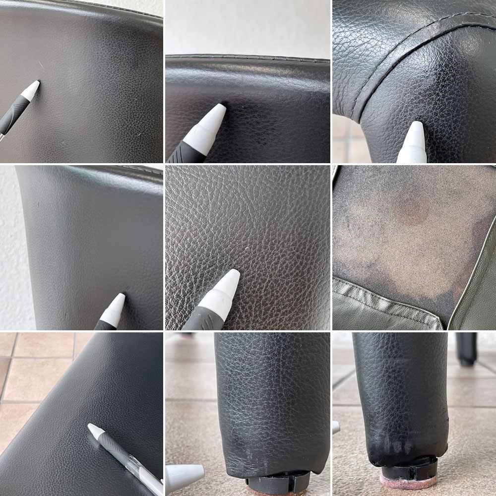 カッシーナ Cassina オラ 367 HOLA アームチェア 本革 ハンス・ウェッツスタイン モダン イタリア 定価¥429.000- ◇