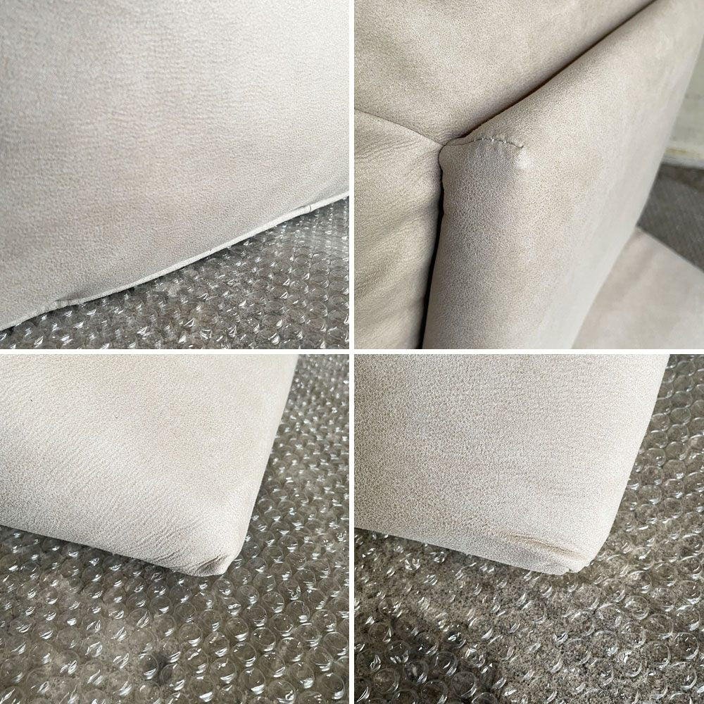 リラックスフォーム RELAX FORM アルフレード ALFREDO ソファ 背クッション 置き型クッション ベージュ系 レザーテックス 関家具 ハイタイプ H52cm 展示品 ■