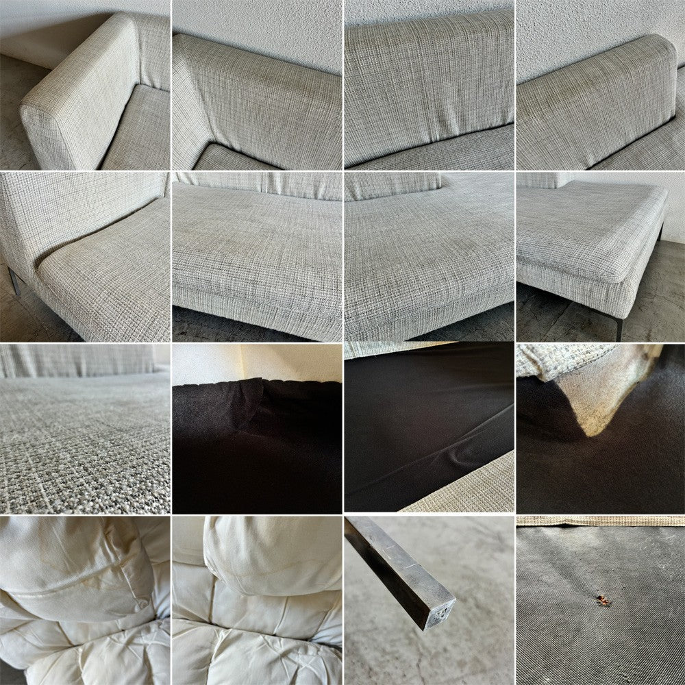 ビー・アンド・ビー イタリア B&B Italia チャールズ Charles レフト端部エレメント W230cm 片アームソファ CH228S 参考価格約125万円 アントニオ・チッテリオ Antonio Citterio イタリアモダン 〓